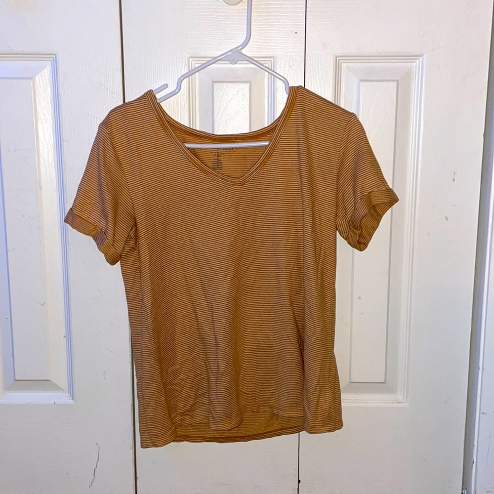 Yellow Striped American Eagle Top